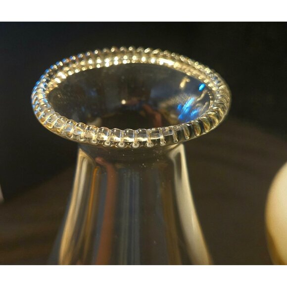 Antique Hand-Painted Milk Glass Oil Lamp With Scenic Winter Landscape Design Bra - Picture 8 of 10